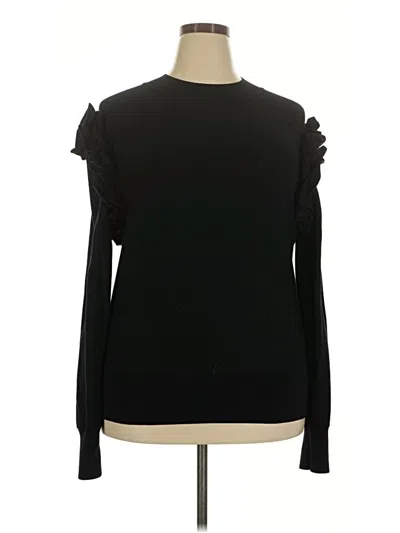Pre-owned Halogen Pullover Sweater In Black