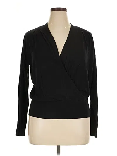 Pre-owned Halogen Pullover Sweater In Black
