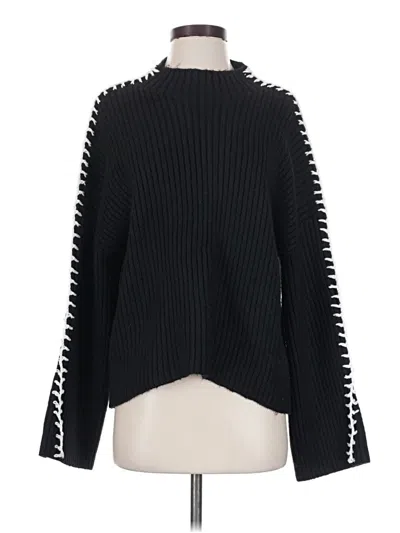 Pre-owned Halogen Pullover Sweater In Black