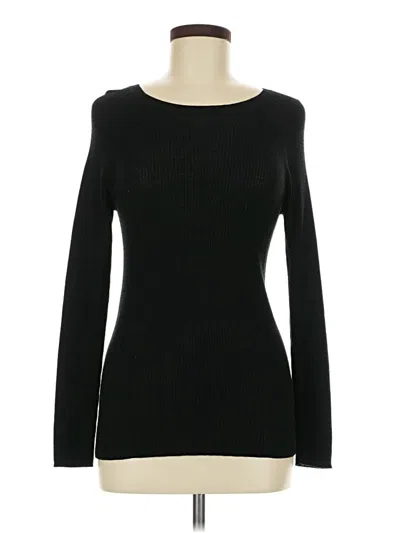 Pre-owned Halogen Pullover Sweater In Black