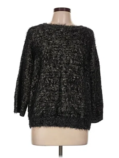 Pre-owned Halogen Pullover Sweater In Black