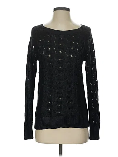 Pre-owned Halogen Pullover Sweater In Black