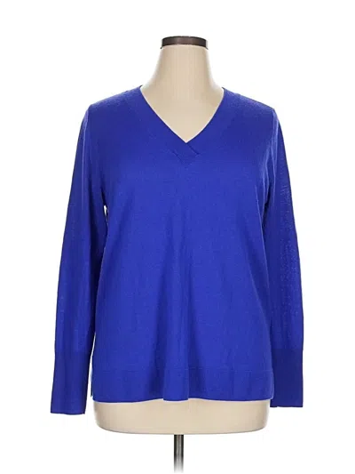 Pre-owned Halogen Pullover Sweater In Blue