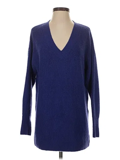Pre-owned Halogen Pullover Sweater In Blue