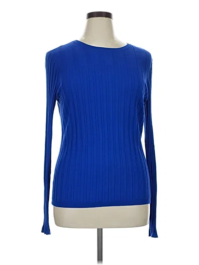 Pre-owned Halogen Pullover Sweater In Blue