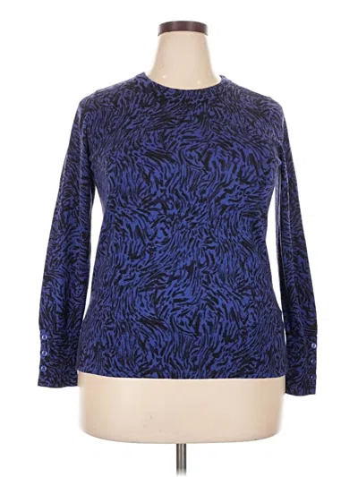 Pre-owned Halogen Pullover Sweater In Blue