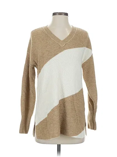 Pre-owned Halogen Pullover Sweater In Brown