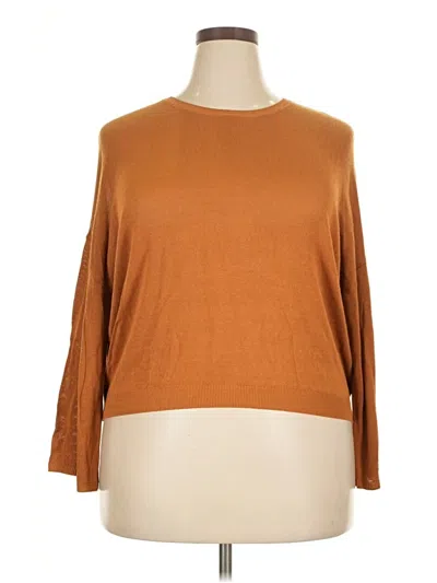 Pre-owned Halogen Pullover Sweater In Brown