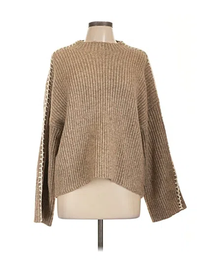 Pre-owned Halogen Pullover Sweater In Brown