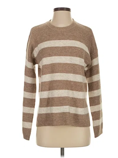 Pre-owned Halogen Pullover Sweater In Brown