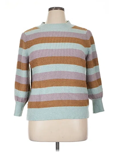 Pre-owned Halogen Pullover Sweater In Brown