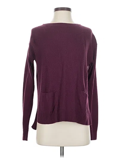 Pre-owned Halogen Pullover Sweater In Burgundy