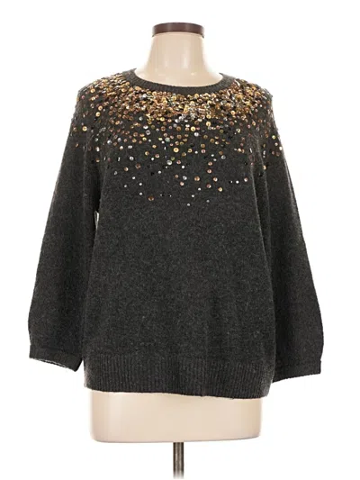 Pre-owned Halogen Pullover Sweater In Gray