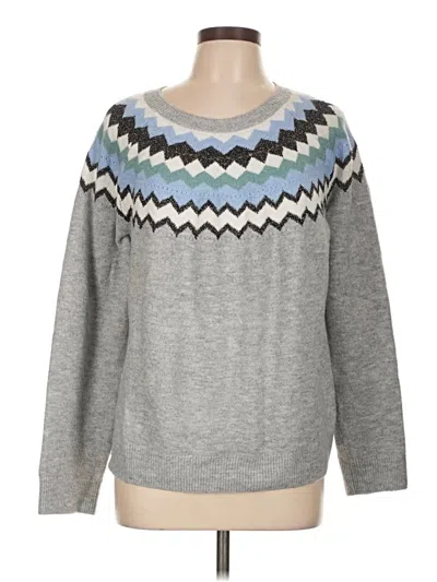 Pre-owned Halogen Pullover Sweater In Gray