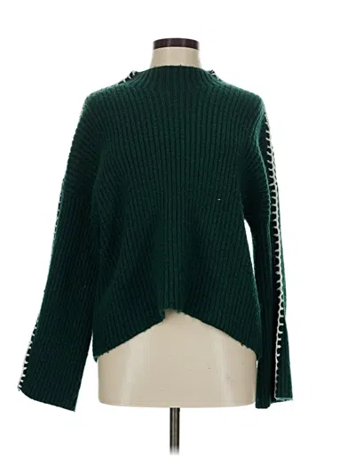 Pre-owned Halogen Pullover Sweater In Green