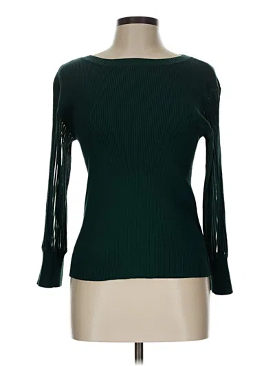 Pre-owned Halogen Pullover Sweater In Green