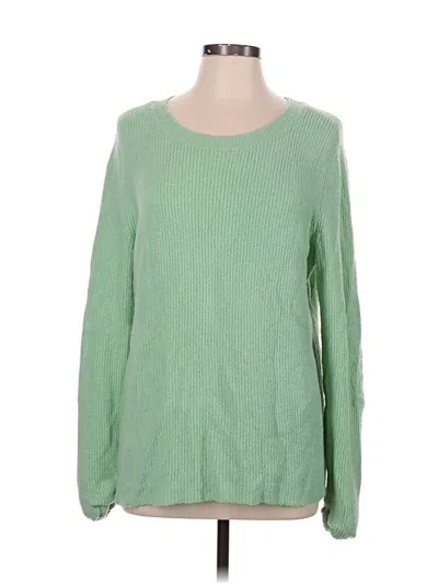 Pre-owned Halogen Pullover Sweater In Green