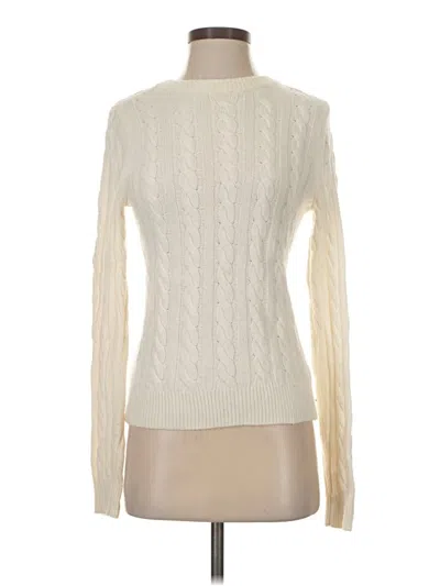 Pre-owned Halogen Pullover Sweater In Ivory