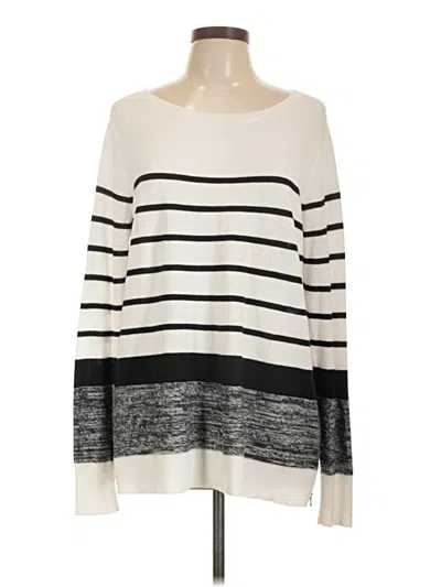 Pre-owned Halogen Pullover Sweater In Ivory