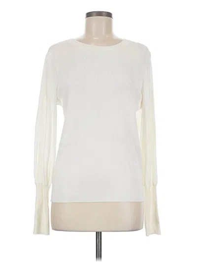 Pre-owned Halogen Pullover Sweater In Ivory