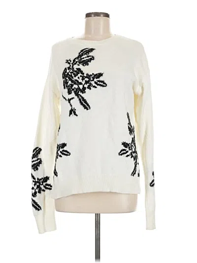 Pre-owned Halogen Pullover Sweater In Ivory