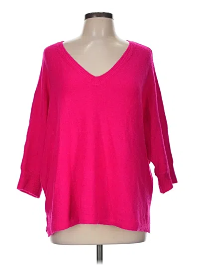 Pre-owned Halogen Pullover Sweater In Pink