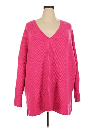 Pre-owned Halogen Pullover Sweater In Pink
