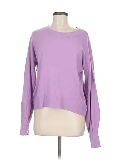 Pre-owned Halogen Pullover Sweater In Purple