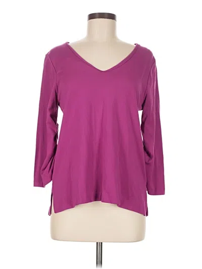 Pre-owned Halogen Pullover Sweater In Purple