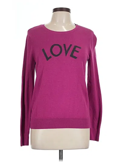 Pre-owned Halogen Pullover Sweater In Purple