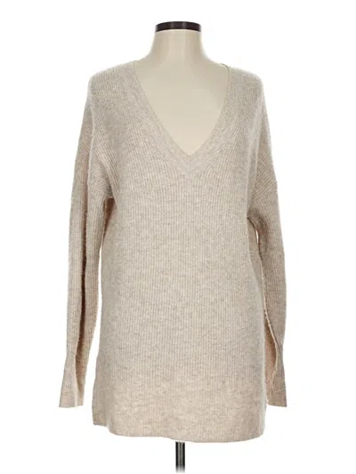 Pre-owned Halogen Pullover Sweater In Tan