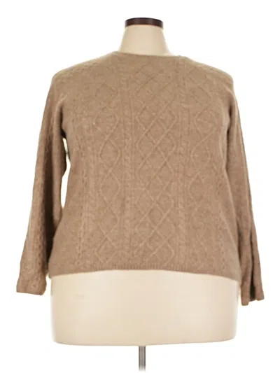Pre-owned Halogen Pullover Sweater In Tan