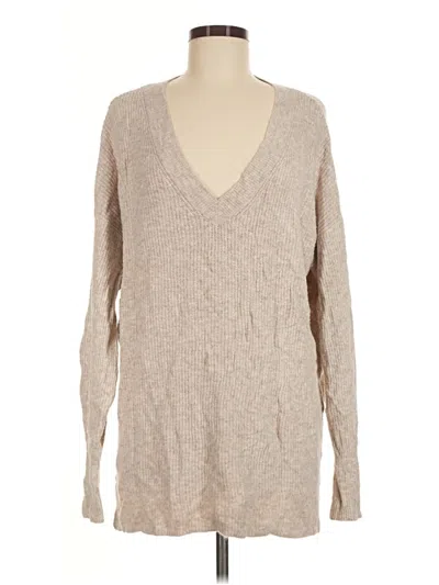 Pre-owned Halogen Pullover Sweater In Tan