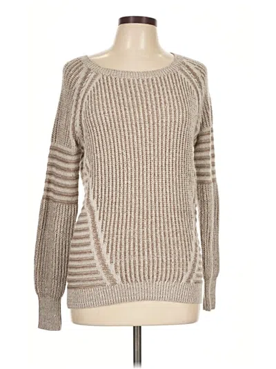 Pre-owned Halogen Pullover Sweater In Tan