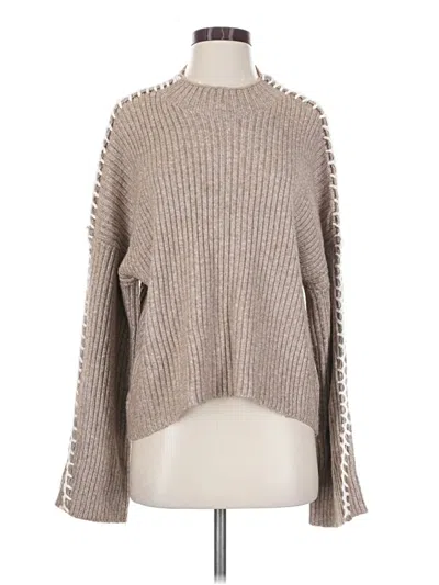 Pre-owned Halogen Pullover Sweater In Tan