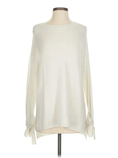 Pre-owned Halogen Pullover Sweater In White