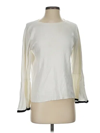 Pre-owned Halogen Pullover Sweater In White