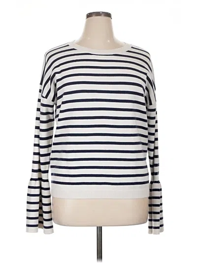 Pre-owned Halogen Pullover Sweater In White