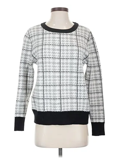 Pre-owned Halogen Pullover Sweater In White