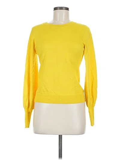 Pre-owned Halogen Pullover Sweater In Yellow