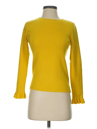 Pre-owned Halogen Pullover Sweater In Yellow