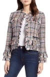 Halogen ® Raw Edge Tweed Jacket In Multi