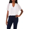 Halogen Release Pleat Blouse In Bright White