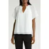 Halogen Release Pleat Blouse In Fresh Mint