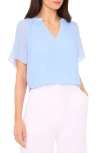 Halogen Release Pleat Blouse In Placid Blue