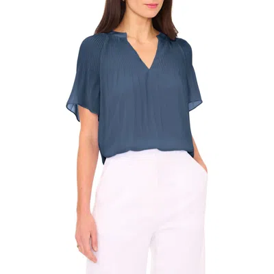 Halogen ® Release Pleat Blouse In Swift Seas Blue