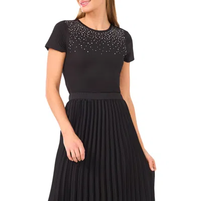 Halogen ® Rhinestone Compression T-shirt In Multi