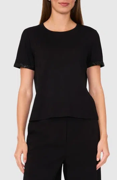 Halogen ® Rhinestone Cuff Top In Rich Black