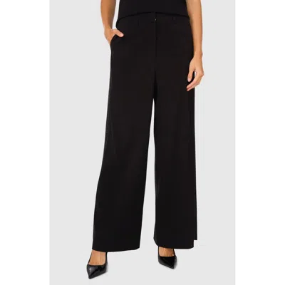 Halogen ® Rhinestone Trim Wide Leg Pants In Rich Black