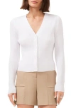 Halogen Rib Cardigan In Bright White